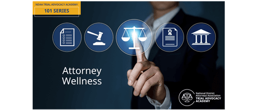NDAA’s Trial Advocacy Academy 101 Series - Attorney Wellness